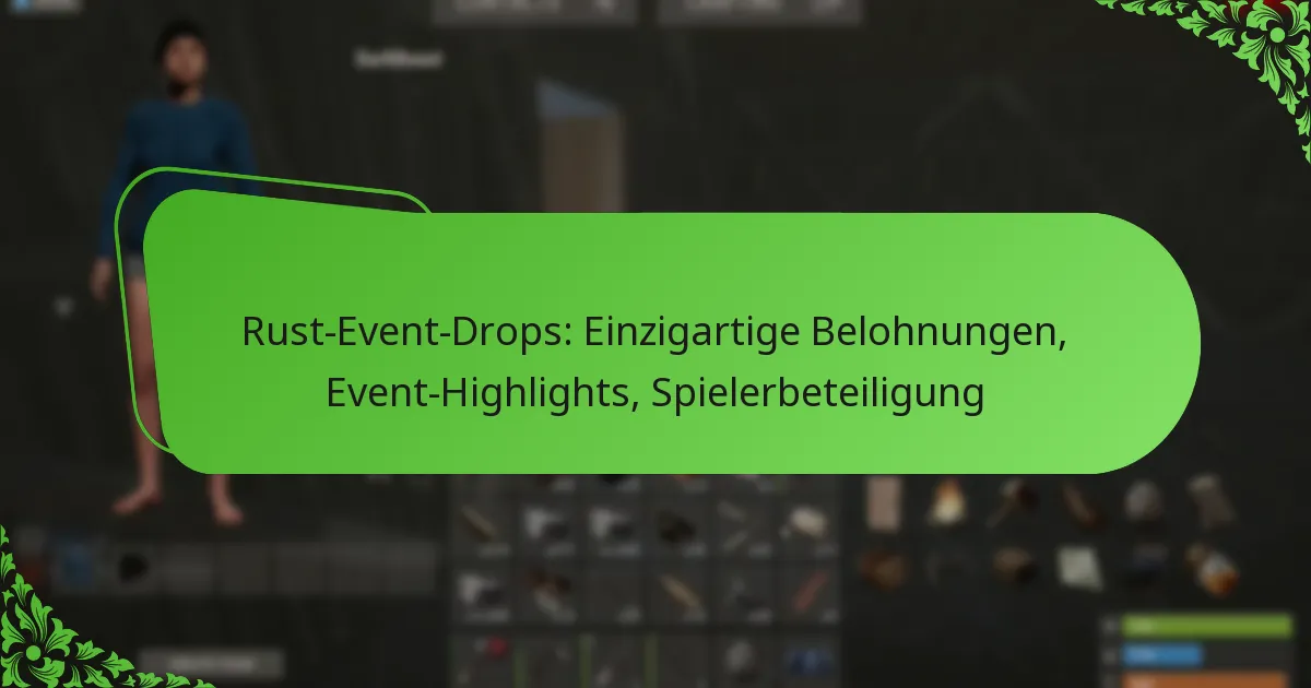 Rust-Event-Drops: Einzigartige Belohnungen, Event-Highlights, Spielerbeteiligung