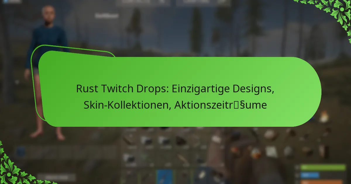 Rust Twitch Drops: Einzigartige Designs, Skin-Kollektionen, Aktionszeiträume