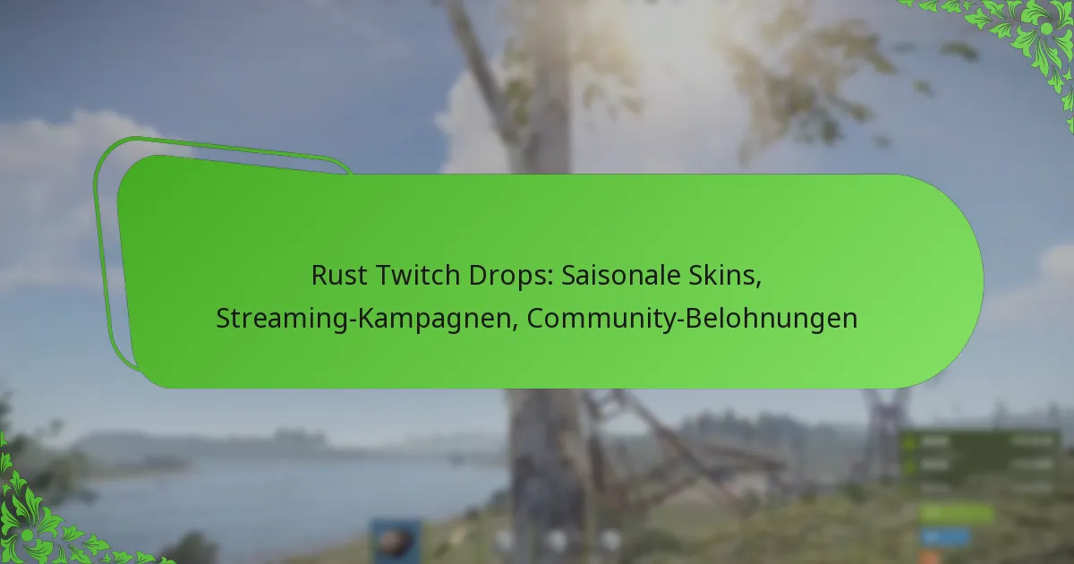 Rust Twitch Drops: Saisonale Skins, Streaming-Kampagnen, Community-Belohnungen