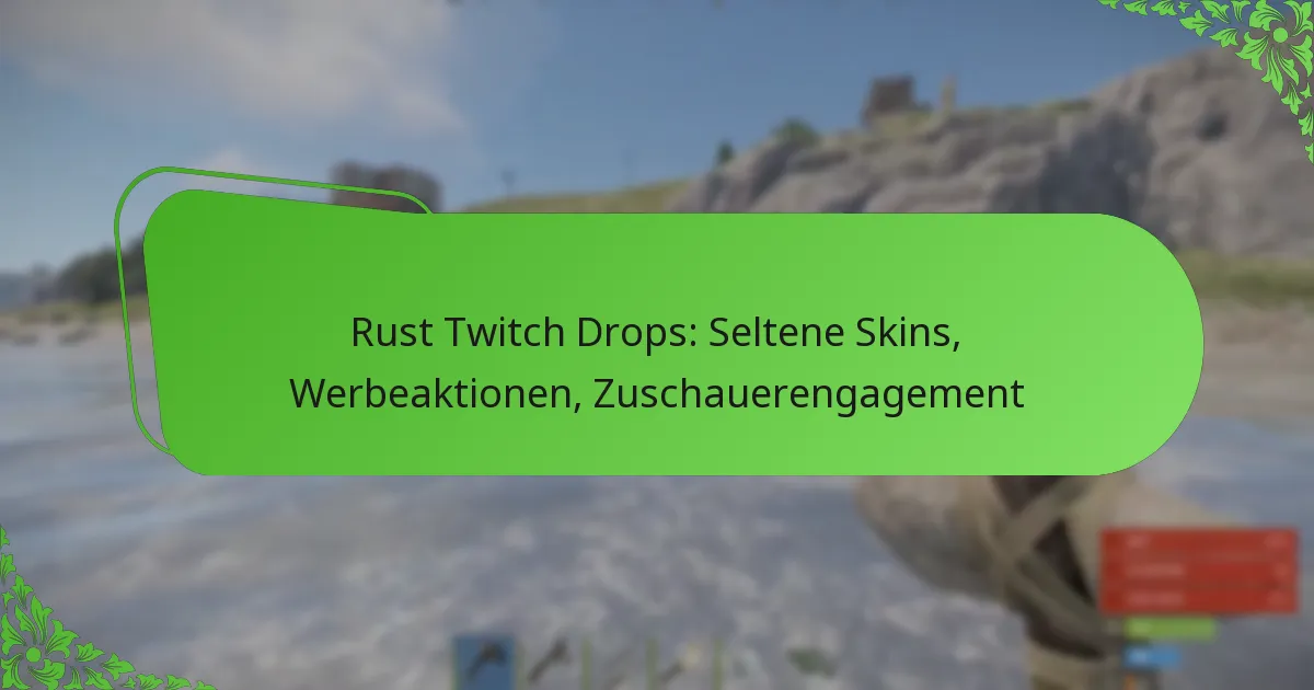 Rust Twitch Drops: Seltene Skins, Werbeaktionen, Zuschauerengagement