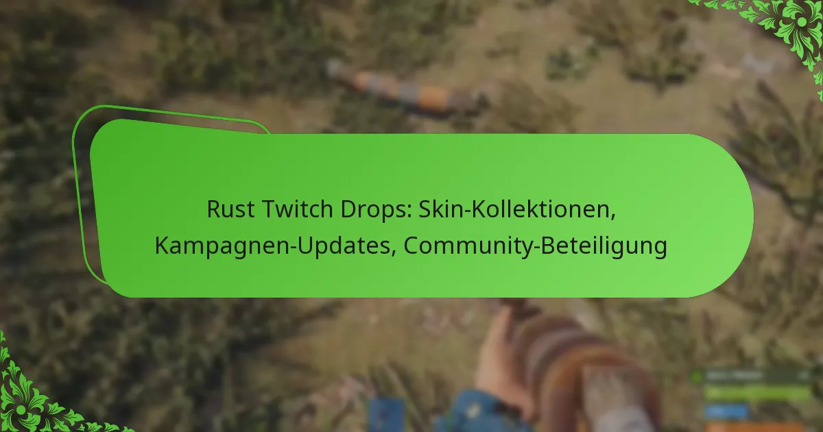 Rust Twitch Drops: Skin-Kollektionen, Kampagnen-Updates, Community-Beteiligung