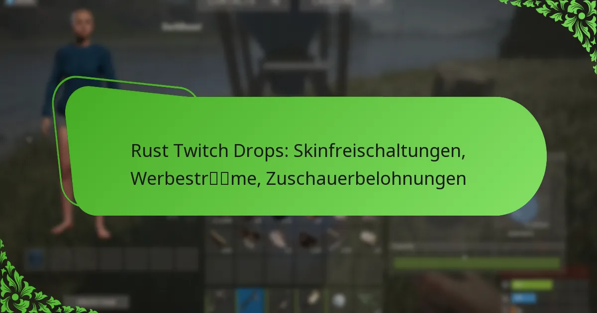 Rust Twitch Drops: Skinfreischaltungen, Werbeströme, Zuschauerbelohnungen