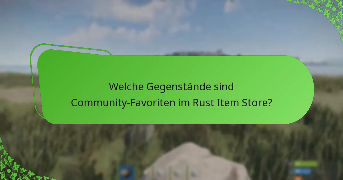 Wie priorisiert man Käufe im Rust Item Store?